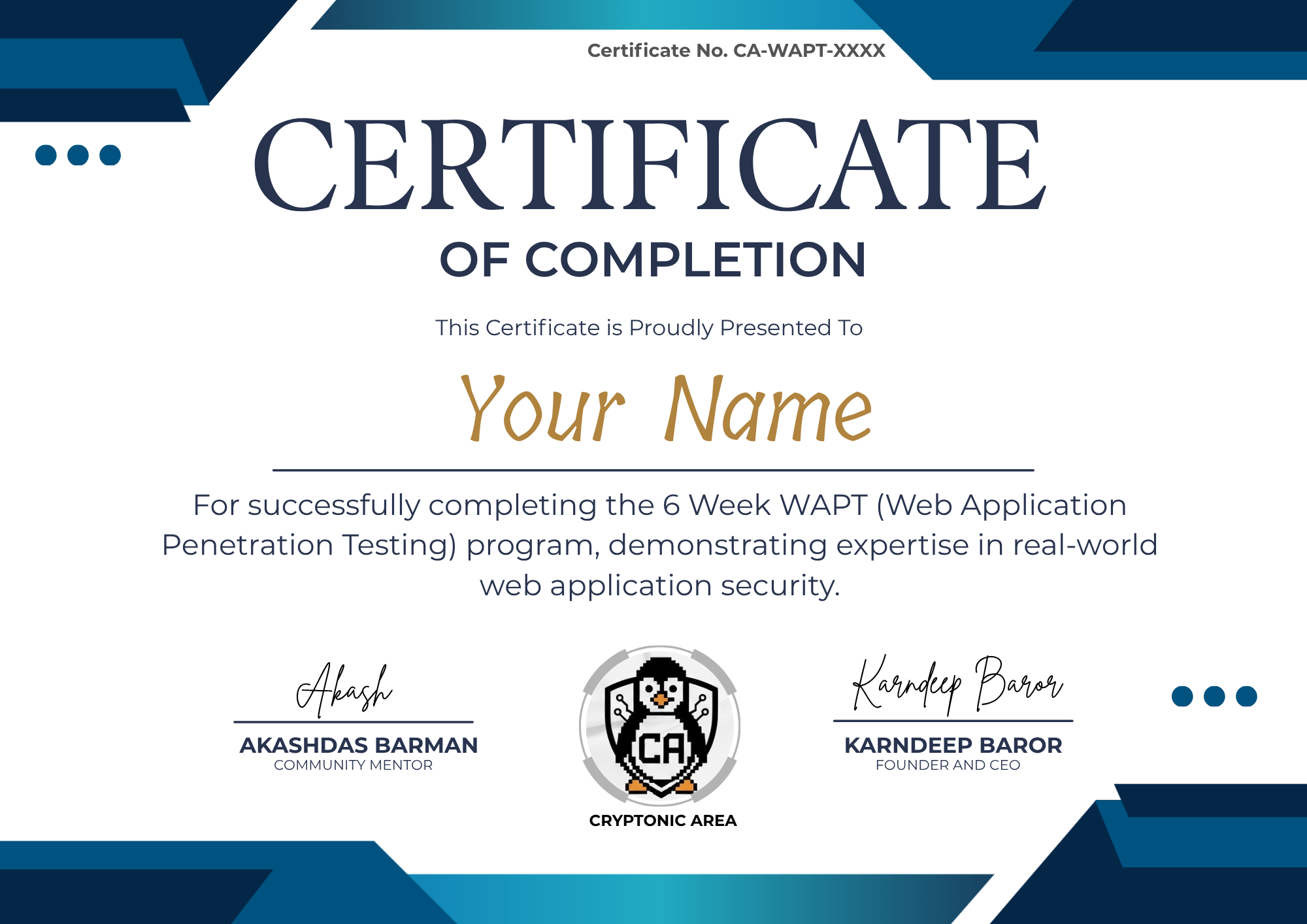 WAPT Elite Certificate